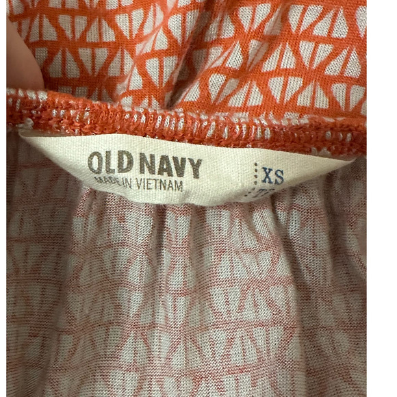 Old Navy orange cream cap sleeves top size XS - Picture 3 of 11